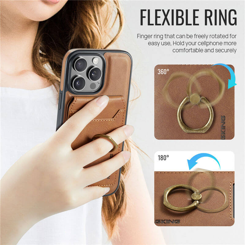MAGKING iPhone 16 Pro Max 2-in-1 Magnetic Wallet Case