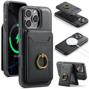 MAGKING iPhone 16 Pro Max 2-in-1 Magnetic Detachable Wallet RFID Blocking Case