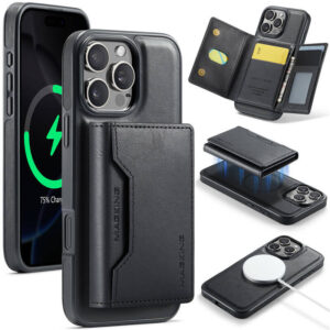MAGKING iPhone 14 Pro Max 2-in-1 Wallet MagSafe Magnetic Case with RFID Blocking & Wireless Charging